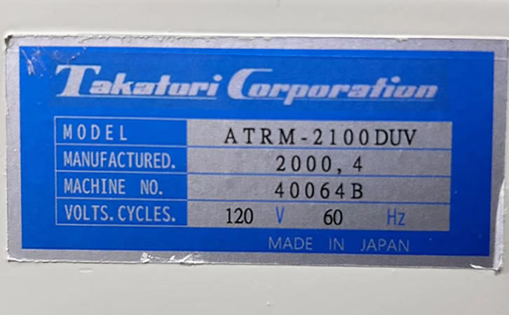 TAKATORI ATRM-2100˺Ĥ��