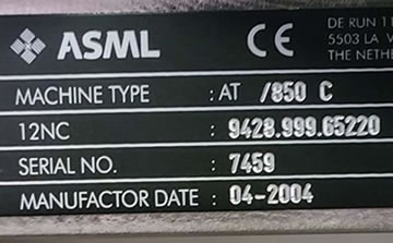 ASML AT850C̻