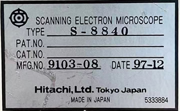 HITACHI S-8840扫描电子显微镜